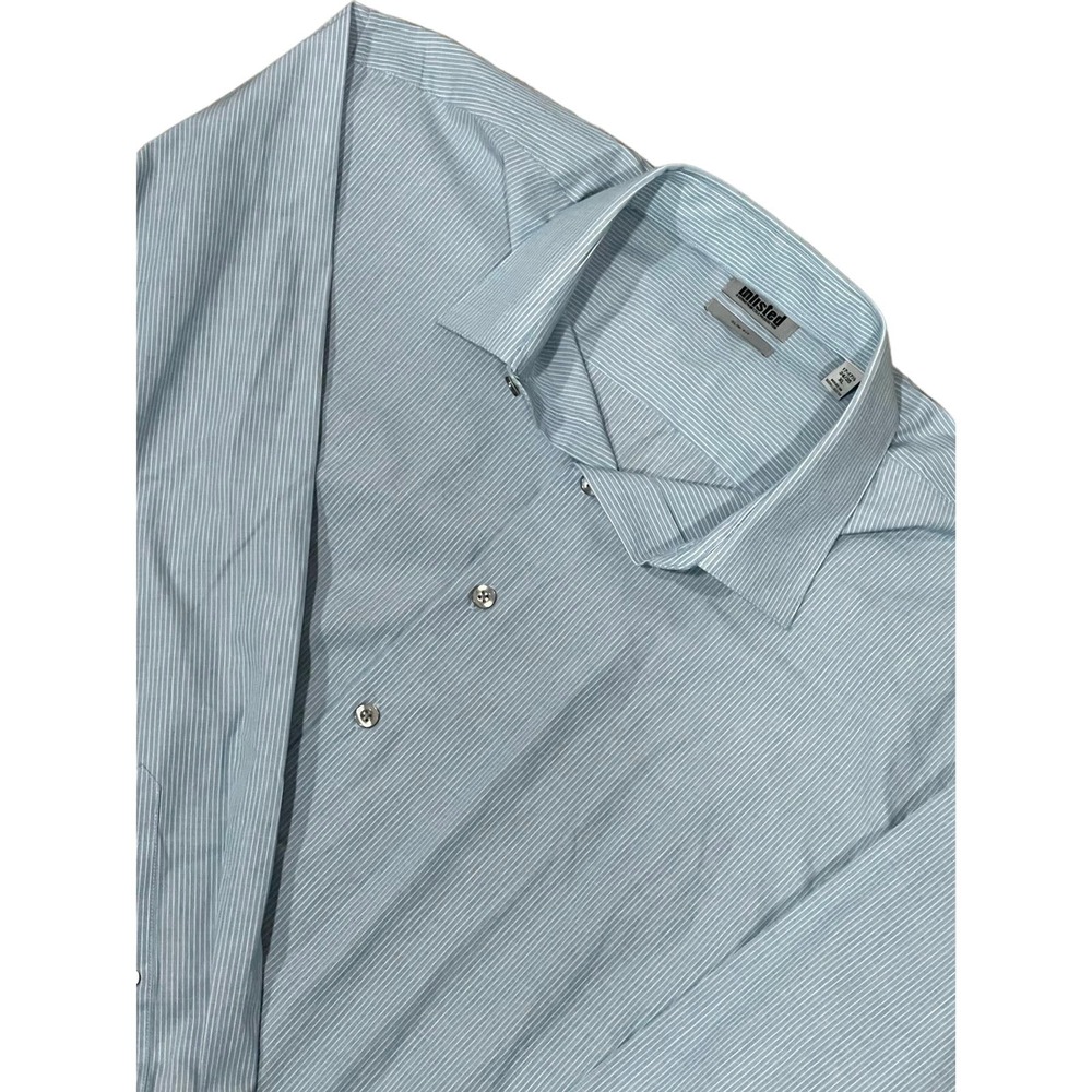 Unlisted by Kenneth Cole Blue Button-up, 17 34/35, #494-S‎